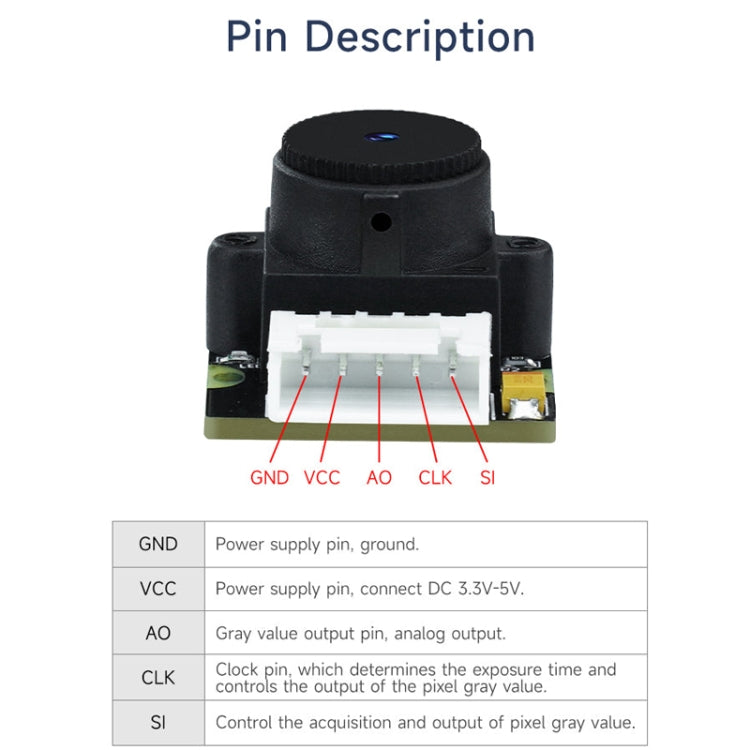 Yahboom Single Column CCD Camera Module Linear Array Sensor, Model: TSL1401