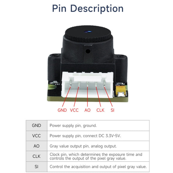 Yahboom Single Column CCD Camera Module Linear Array Sensor, Model: TSL1401