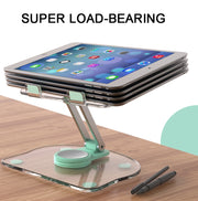 KF-Z11 Acrylic Tablet PC Mobile Phone Bracket Desktop Rotating Foldable Lazy Non-slip Phone Support Frame(Pink)