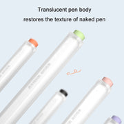 For Apple Pencil 2 Non-Slip Anti-Fall Translucent Segmented Pen Case(Mint Green)