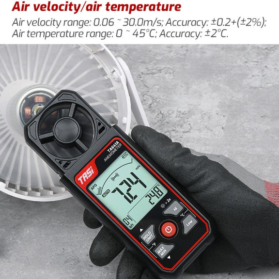 TASI TA641A High Precision Wind Speed Instrument Wind Volume Tester Handheld Wind Speed Meter