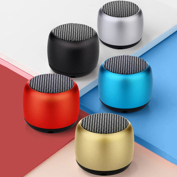 Small TWS Couplet Wireless Bluetooth Speaker Mini Smart Noise Reduction Water-resistant Speaker(Gold)