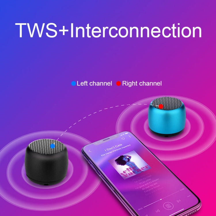 Small TWS Couplet Wireless Bluetooth Speaker Mini Smart Noise Reduction Water-resistant Speaker(Gold)