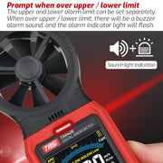 TASI TA642C Portable Digital Wind Speed Meter Air Volume Tester