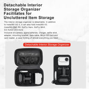 For Insta360 GO 3 AMagisn Hard Shell Storage Bag Water-resistant Bag(Pearl White)
