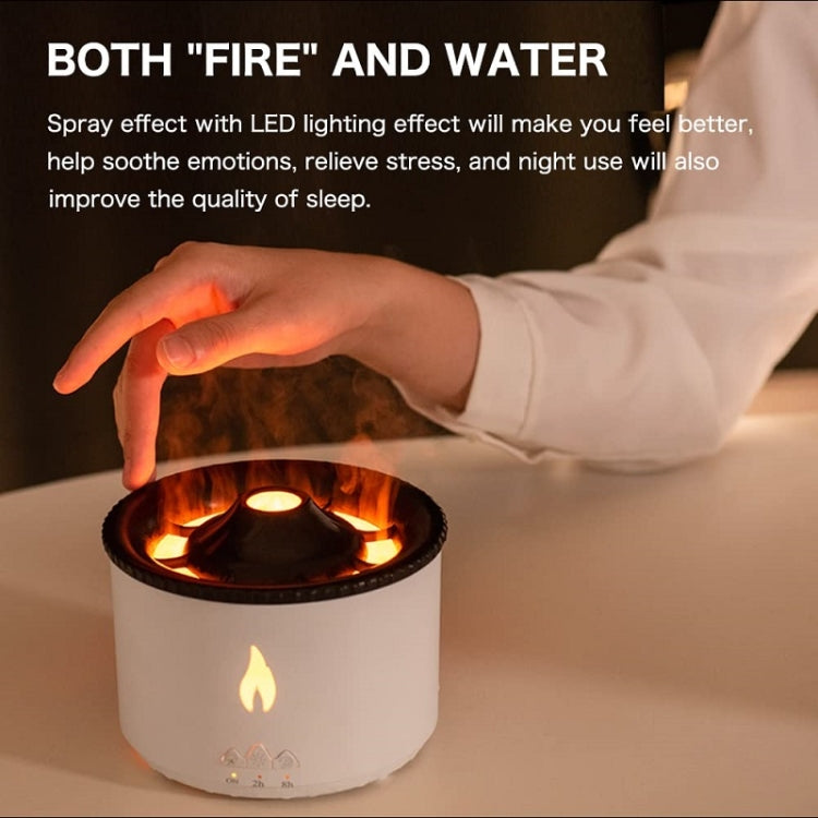 Volcanic Essential Oil Aroma Diffuser Ultrasonic Air Humidifier, Model: Full Split Remote Control(US Plug)