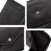 HUMERPAUL RFID Anti-Magnetic Lady Leather Wallet Buckle Card Coin Purse(Red)