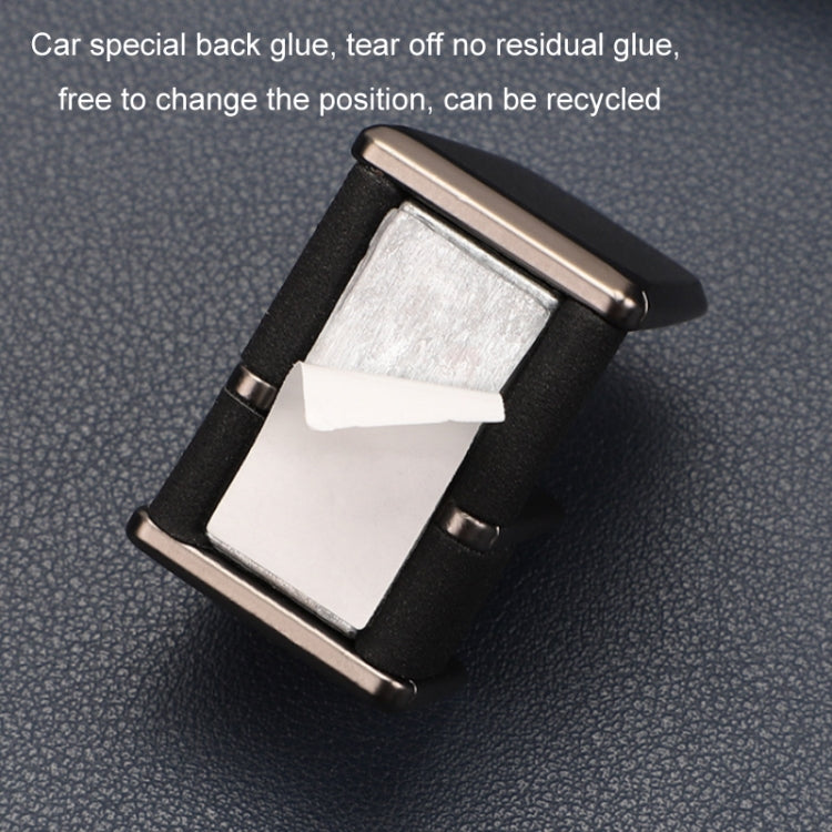 Car Dashboard Glasses Storage Multifunctional Card Holder(Black)