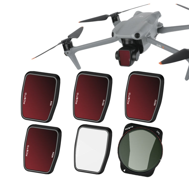 For DJI Air 3 RCSTQ Multi-Layer Coating Water-resistant  Filter, Spec: NDL-PL16