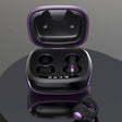 JX80 TWS Wireless Bone Conduction Clip-On Ear Noise Reduction Bluetooth Headset(Purple) - TWS Earphone by PMC TechLife | Online Shopping South Africa | PMC TechLife