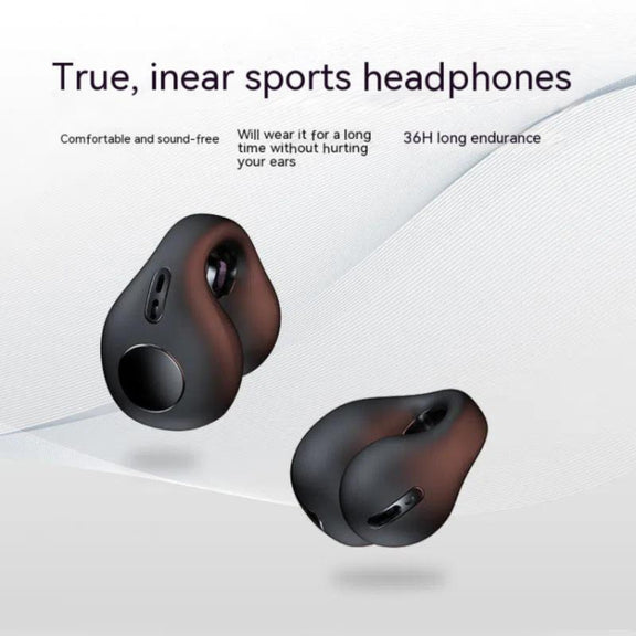 JX80 TWS Wireless Bone Conduction Clip-On Ear Noise Reduction Bluetooth Headset(White)