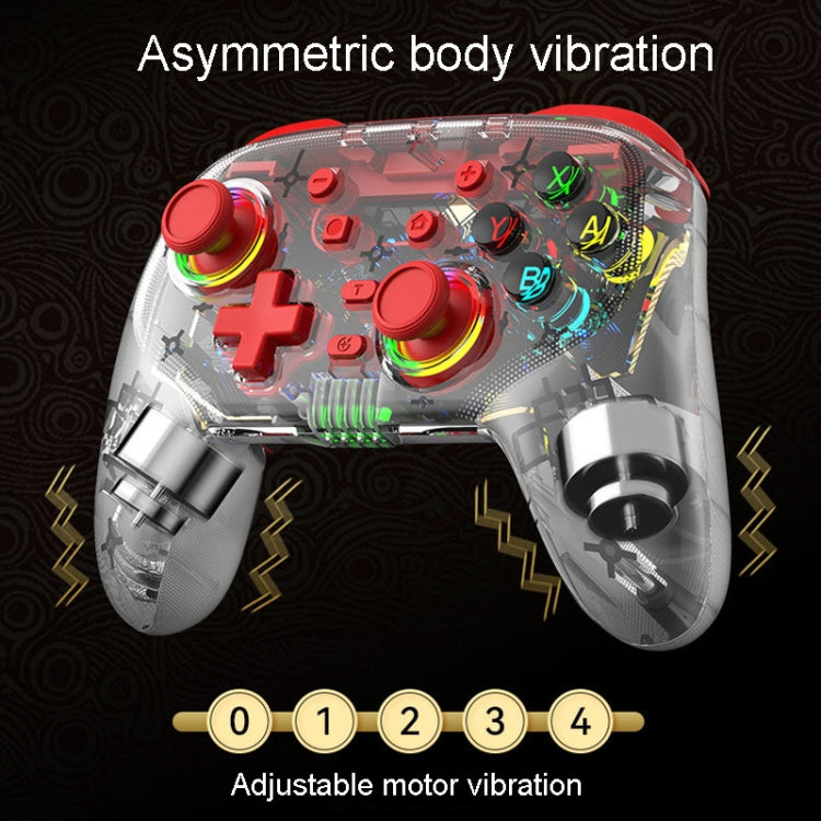 For PS3 / PS4 Dual Vibration Wireless Gamepad With RGB Lights(Green)