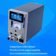 ATTEN APS22-5A 22V 5A USB Digital Variable Adjustable Laboratory DC Power Supply For Mobile Repair, EU Plug
