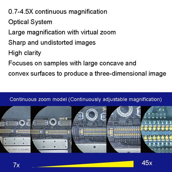 MECHANIC MC-75TB1 Trinocular Stereo Microscope Industrial Grade Can Connect To HD Display