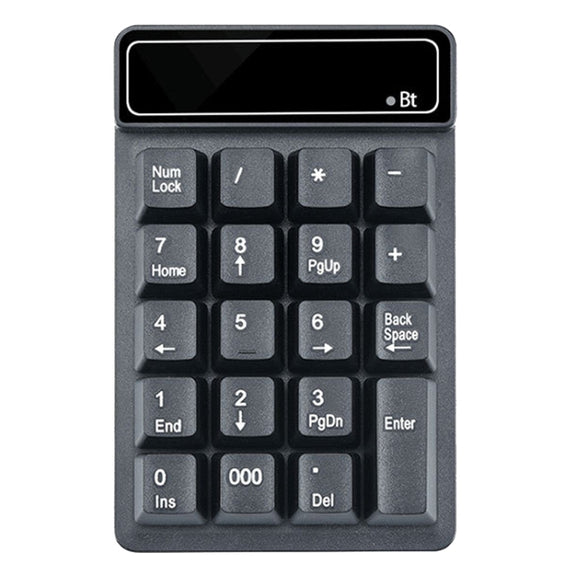 K6 19 Key Mini Wireless Bluetooth Digital Keyboard Suspended Mechanical Universal Keypad 4.0(Black)