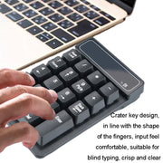 K6 19 Key Mini Wireless Bluetooth Digital Keyboard Suspended Mechanical Universal Keypad 4.0(Black)