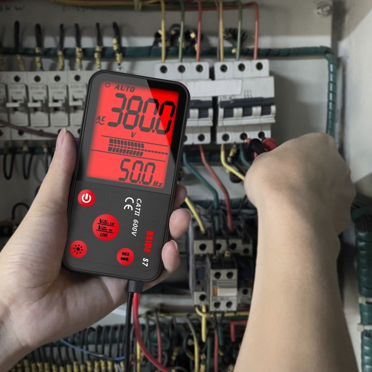 BSIDE ADMS7 Smart Thin Digital Multimeter Counts DC AC Voltmeter, Model: Charging Model With Tool Package