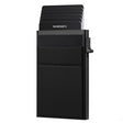 Slim Metal Wallet Pop Up Credit Card Holder RFID Blocking Men Business Card Clip(Black)
