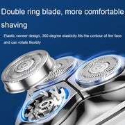 Mini Magnetic Head Shaver Smart LED Display Electric Shaver, Color: Orange