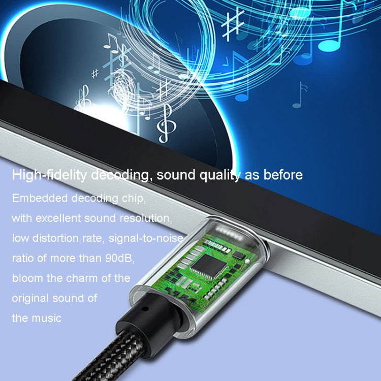 JINGHUA Type-C To 3.5mm Audio Adapter Cable Type-C Headphone Adapter Cable(Digital Model)