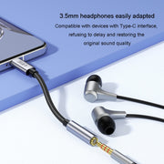 JINGHUA Type-C To 3.5mm Audio Adapter Cable Type-C Headphone Adapter Cable(Digital Model)