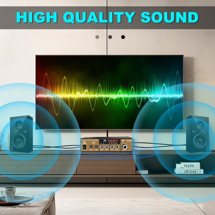 Car High-power Bluetooth Plug-in Card Digital Smart Amplifier(US Plug)