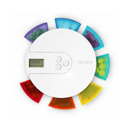 One Week Portable Timing Smart Pill Boxes Elder Reminding Electronic Medicine Box(Rainbow)