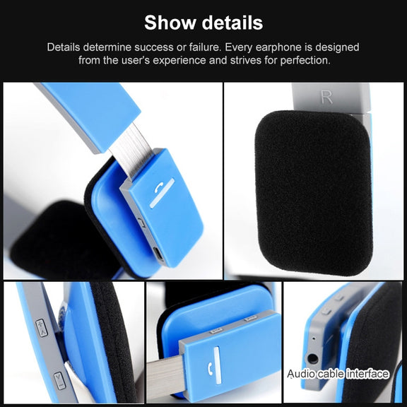 AEC BQ618 Smart Wireless Bluetooth Stereo Handsfree Earphone with Microphone, Support 3.5mm for Phone / Tablet / PSPs(Black)