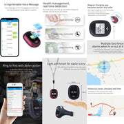 REACHFAR RF-V45-A Mini Touch Screen GPS Smart Tracker Pendant, Support SOS / Camera / Health Management / Video Calling / 4G LTE, For Asia/Europe/Africa / Australia(Wine Red)