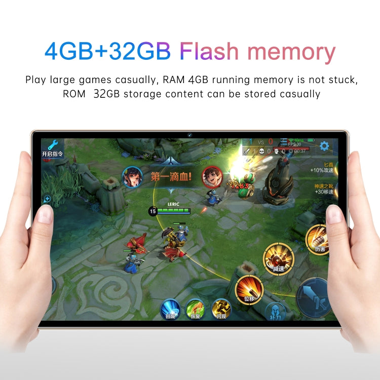 X12 4G LTE Tablet PC, 10.1 inch, 4GB+32GB, Android 8.1 MTK6750 Octa Core, Support Dual SIM, WiFi, Bluetooth, GPS(Gold)