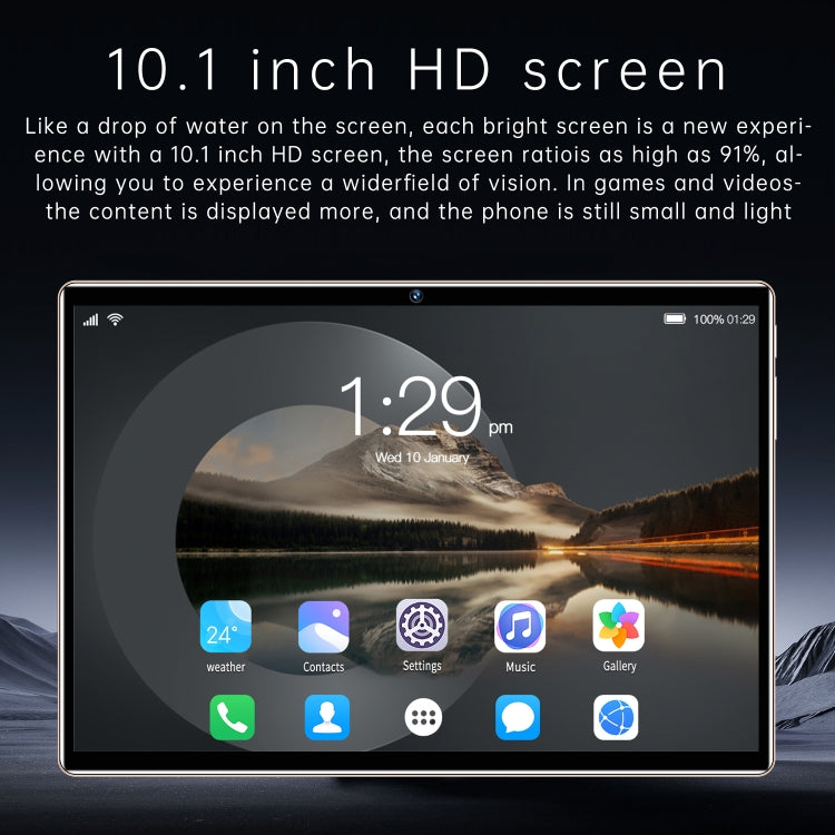 X101 3G Phone Call Tablet PC, 10.1 inch, 2GB+16GB, Android 5.1 MT6592 Octa Core, Support Dual SIM, WiFi, Bluetooth, GPS (Grey)