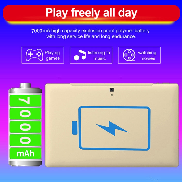 M101 4G LTE Tablet PC, 14.1 inch, 4GB+128GB, Android 8.1 MTK6797 Deca Core 2.1GHz, Dual SIM, Support GPS, OTG, WiFi, BT(Blue)