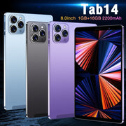 Tab14 / P14 Phone Call Tablet, 1GB+16GB, 8.0 inch Screen, Face Identification, Android 5.0 MTK6582 Quad Core, Network: 3G, GPS, OTG(Purple)