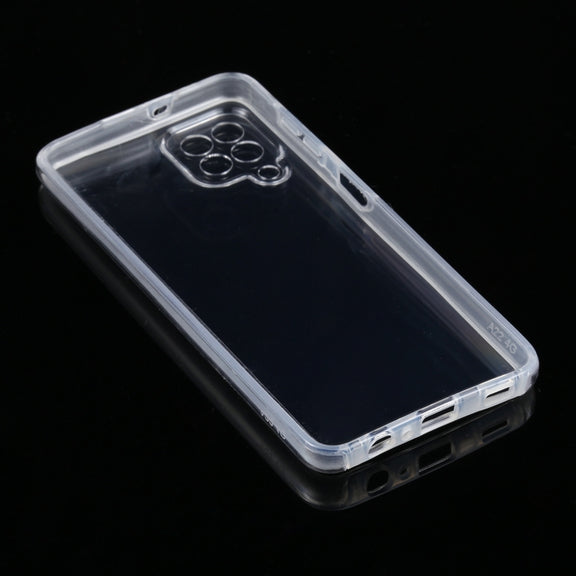 For Samsung Galaxy A22 4G PC+TPU Ultra-Thin Double-Sided All-Inclusive Transparent Case