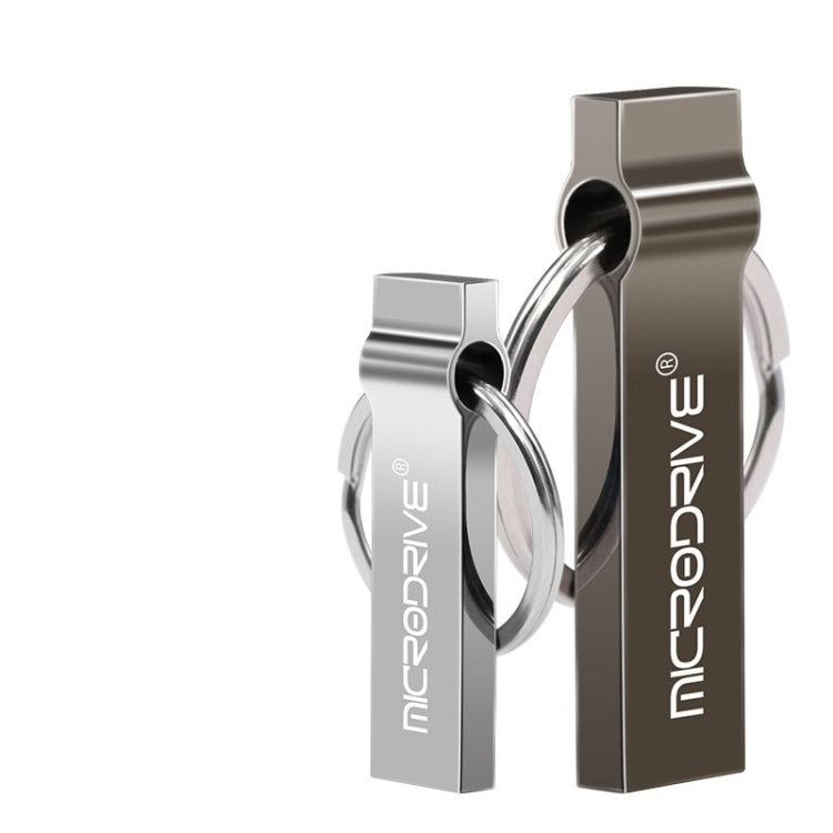 MicroDrive 4GB USB 2.0 Metal Keychain U Disk (Black)