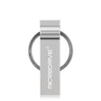 MicroDrive 8GB USB 2.0 Metal Keychain U Disk (Grey) - USB Flash Drives by MicroDrive | Online Shopping South Africa | PMC TechLife