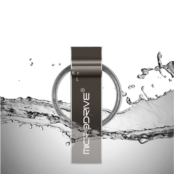 MicroDrive 32GB USB 2.0 Metal Keychain U Disk (Black)