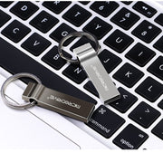 MicroDrive 32GB USB 2.0 Metal Keychain U Disk (Black)