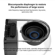 OVEVO True 3D TWS Magnetic Wireless Bluetooth Stereo Surround HiFi Speaker with Full Transparent Home